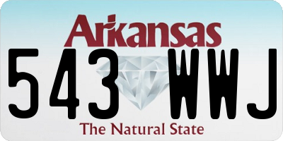 AR license plate 543WWJ