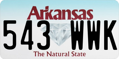 AR license plate 543WWK