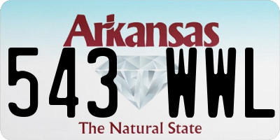 AR license plate 543WWL