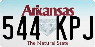 AR license plate 544KPJ