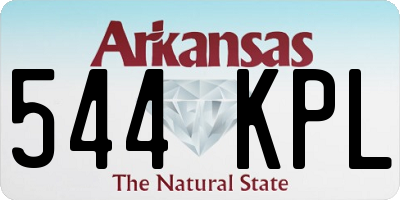 AR license plate 544KPL