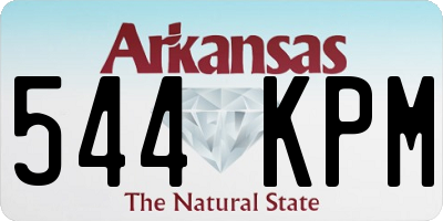 AR license plate 544KPM