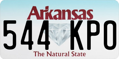 AR license plate 544KPO