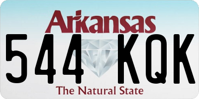 AR license plate 544KQK