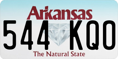 AR license plate 544KQO