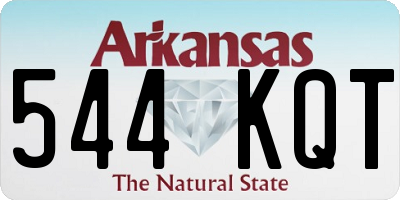 AR license plate 544KQT