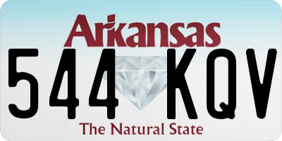 AR license plate 544KQV