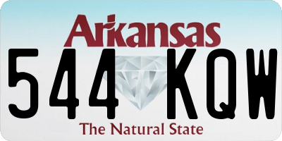 AR license plate 544KQW