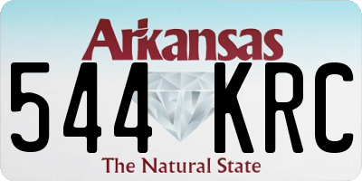 AR license plate 544KRC