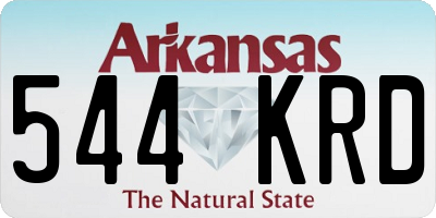 AR license plate 544KRD