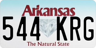 AR license plate 544KRG
