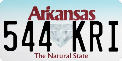 AR license plate 544KRI
