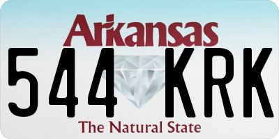 AR license plate 544KRK