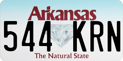 AR license plate 544KRN