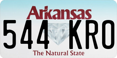 AR license plate 544KRO