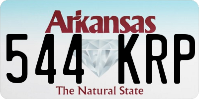 AR license plate 544KRP