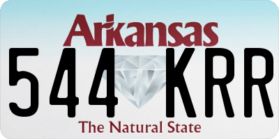 AR license plate 544KRR