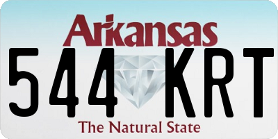 AR license plate 544KRT