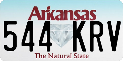AR license plate 544KRV