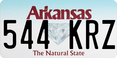 AR license plate 544KRZ