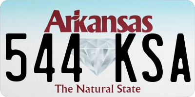AR license plate 544KSA