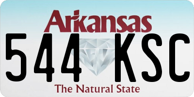 AR license plate 544KSC