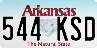 AR license plate 544KSD