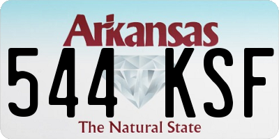AR license plate 544KSF