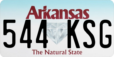 AR license plate 544KSG