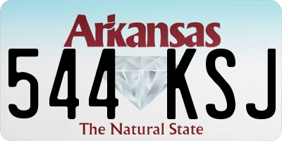 AR license plate 544KSJ
