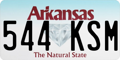 AR license plate 544KSM