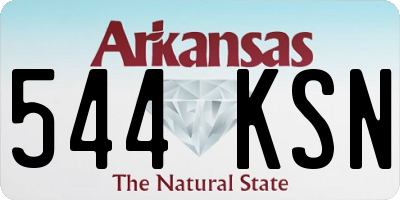 AR license plate 544KSN