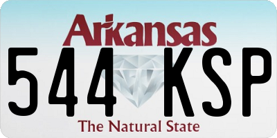 AR license plate 544KSP