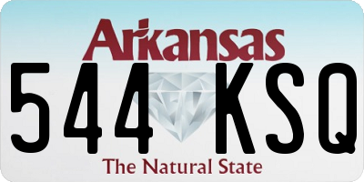 AR license plate 544KSQ