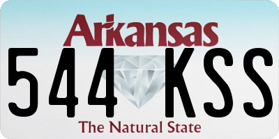 AR license plate 544KSS