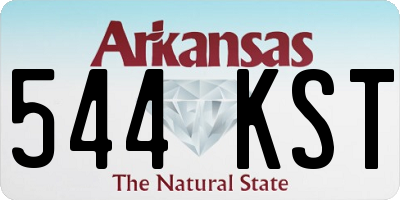 AR license plate 544KST