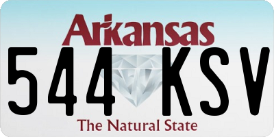 AR license plate 544KSV