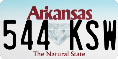 AR license plate 544KSW