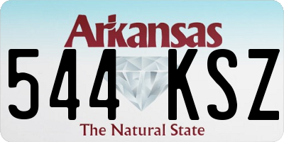 AR license plate 544KSZ