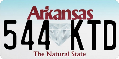 AR license plate 544KTD