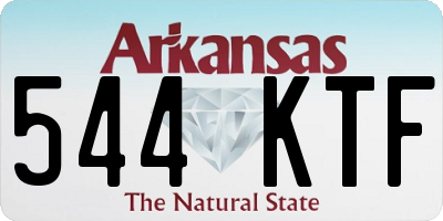 AR license plate 544KTF