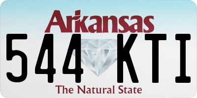 AR license plate 544KTI