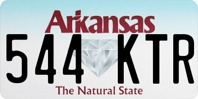 AR license plate 544KTR