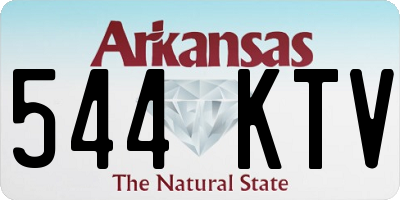AR license plate 544KTV