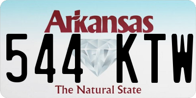 AR license plate 544KTW