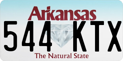 AR license plate 544KTX