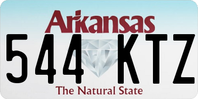 AR license plate 544KTZ