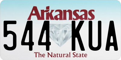 AR license plate 544KUA