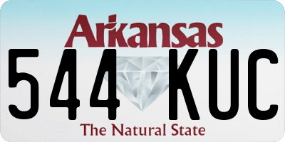 AR license plate 544KUC