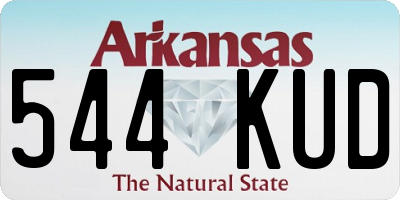 AR license plate 544KUD